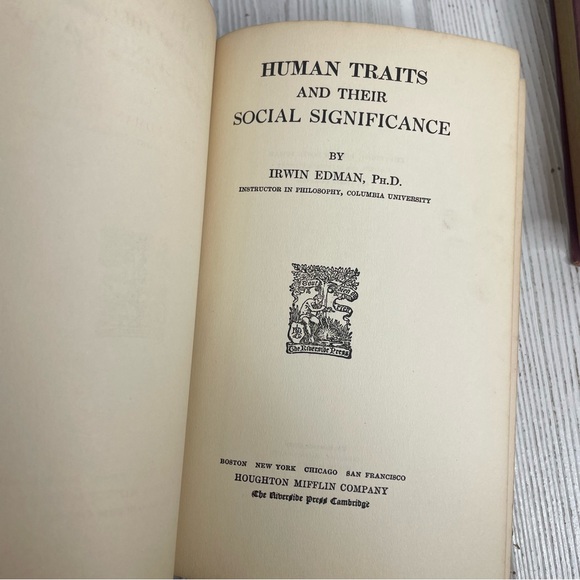 Vintage Red Oxblood Lot of Books Literature Bookshelf Lot 4 Antique HC Display - Picture 6 of 11